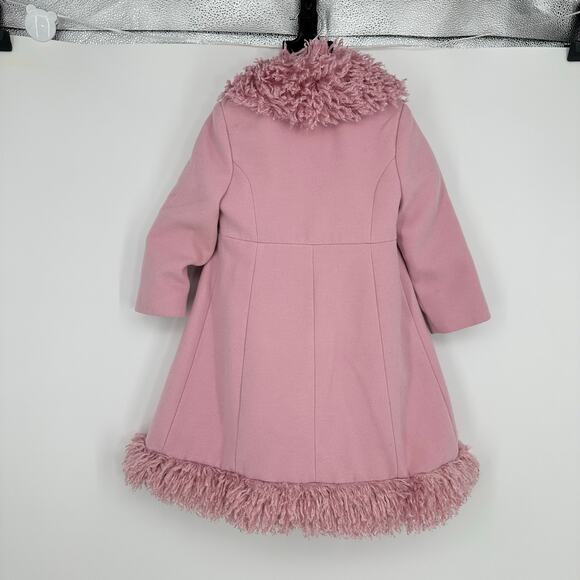 Vintage Rothschild Girls 3T Pink Dress Coat & Beret Pink Coquette Lady Princess - Picture 3 of 12